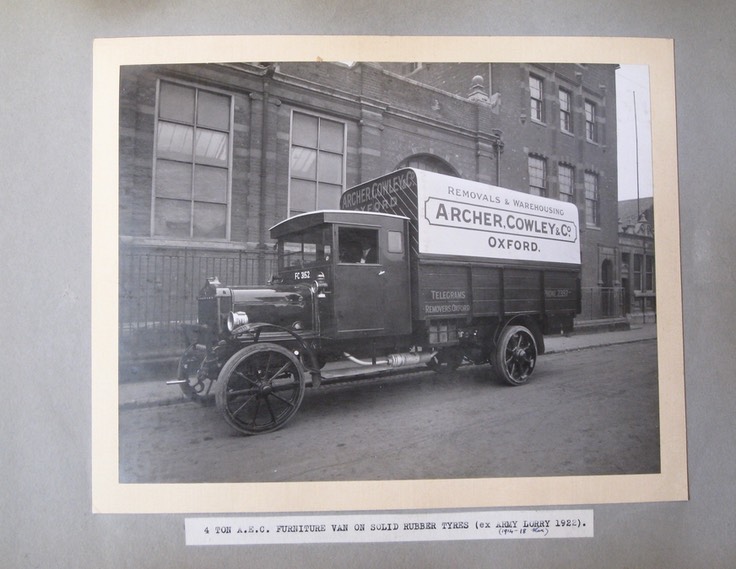 Archer Cowley's 1922 4-ton A.E.C ex-army/WW1 - furniture van.