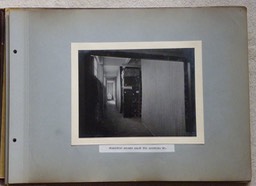 Inside the warehouse showing furniture stored.