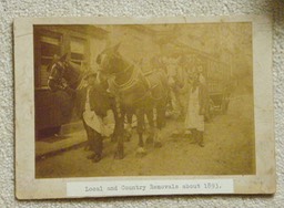 Our one-and-only view of a horse-drawn furniture wagon 'in action'.